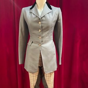 Vintage 1950s 60s Brittany Riding Apparel Dressage Hunt Riding Frock Coat Jacket